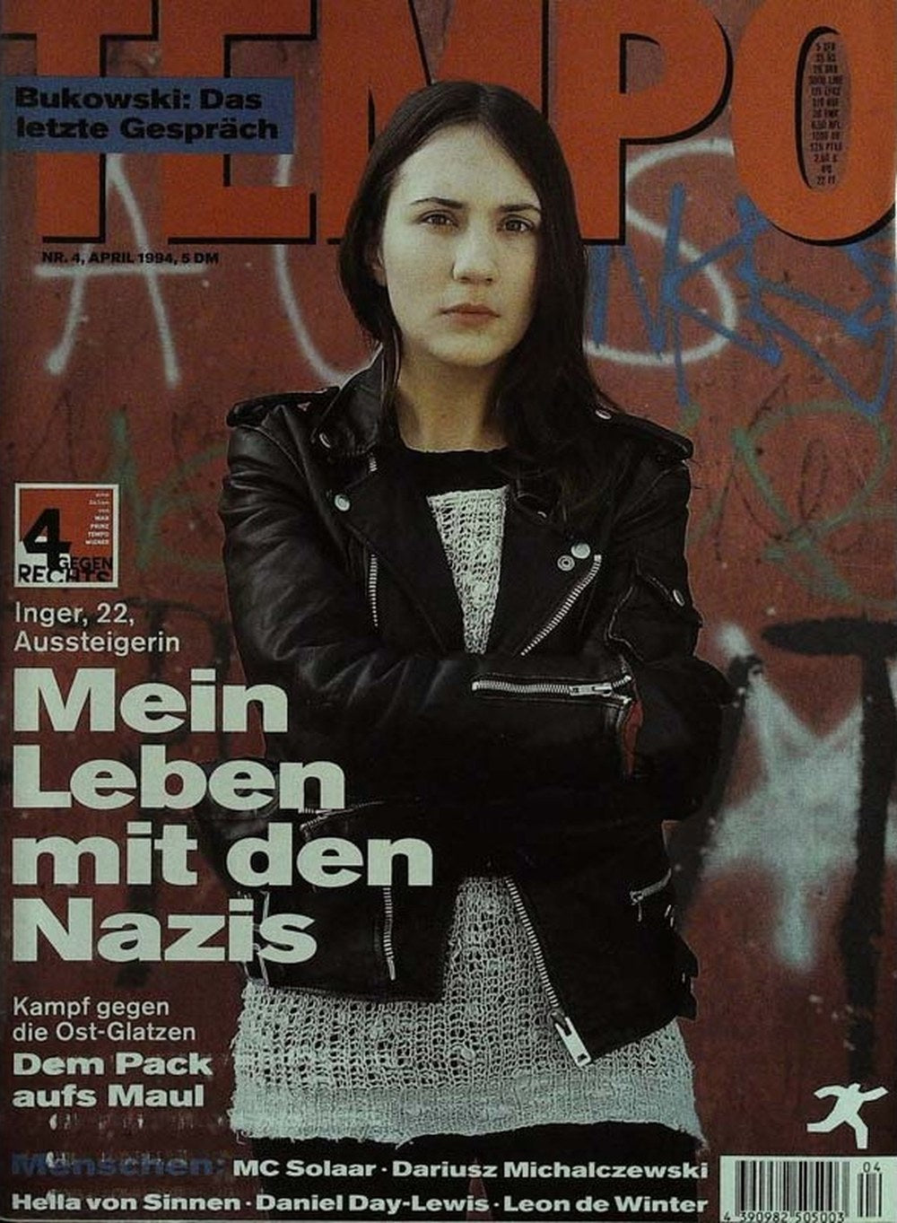 Tempo Magazin Deutschland 1994-04 Inger MC Solaar Dariusz Michalczewski Hella Von Sinnen Daniel Day-Lewis
