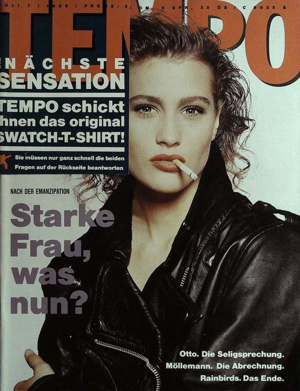 Tempo Magazin Deutschland 1989-07 Otto Waalkes Jürgen Möllemann Rainbirds