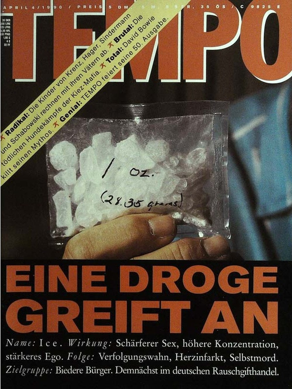Tempo Magazin Deutschland 1990-04 David Bowie
