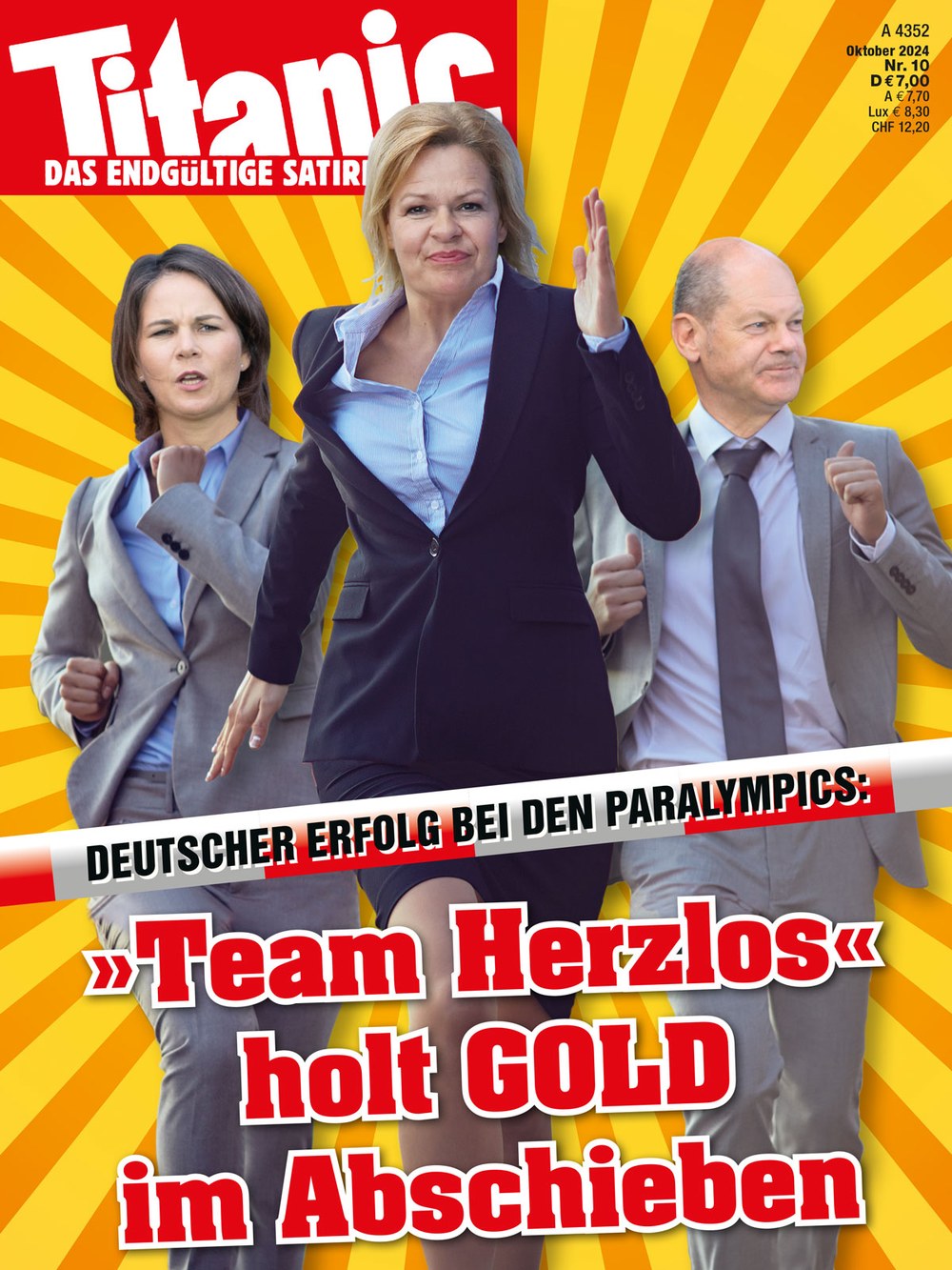 Titanic Magazin Deutschland 2024-10 Nancy Faeser Annalena Baerbock Olaf Scholz