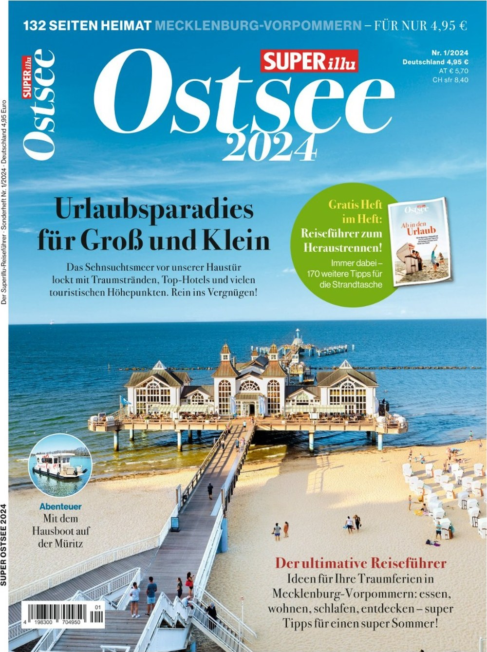 Super Illu Magazin Deutschland 2024-01 Ostsee-Tourismus Mecklenburg-Vorpommern Reiseführer Selliner Seebrücke