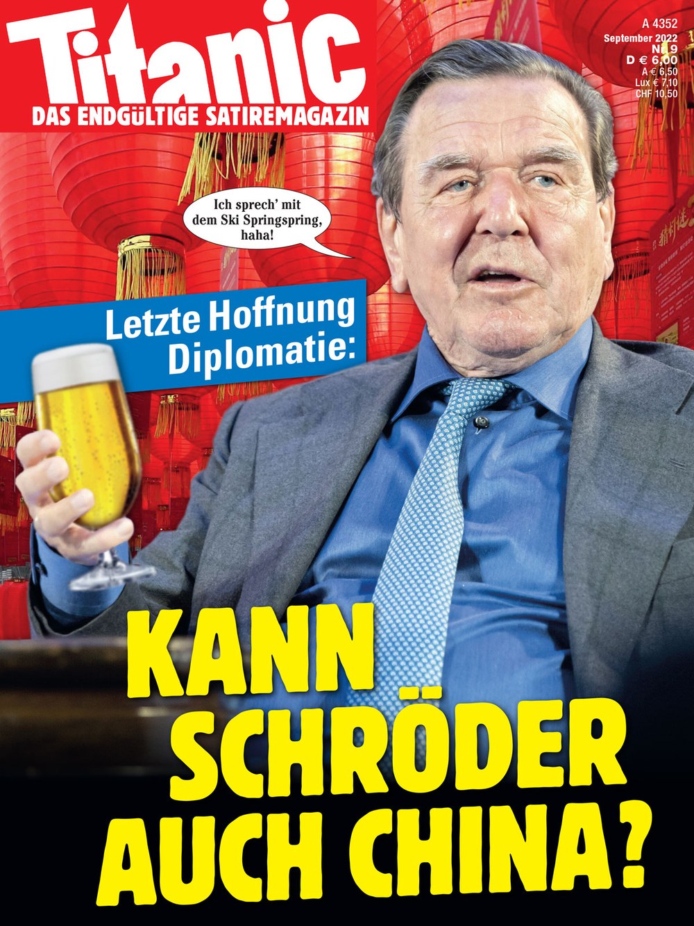 Titanic Magazin Deutschland 2022-09 Gerhard Schröder