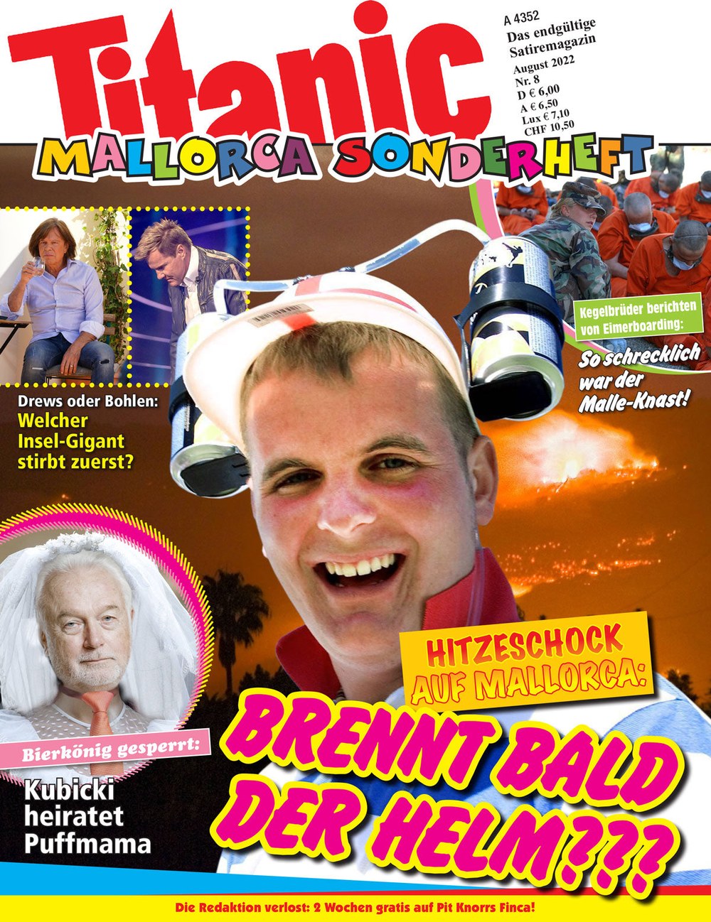 Titanic Magazin Deutschland 2022-08 Jürgen Drews Dieter Bohlen Wolfgang Kubicki