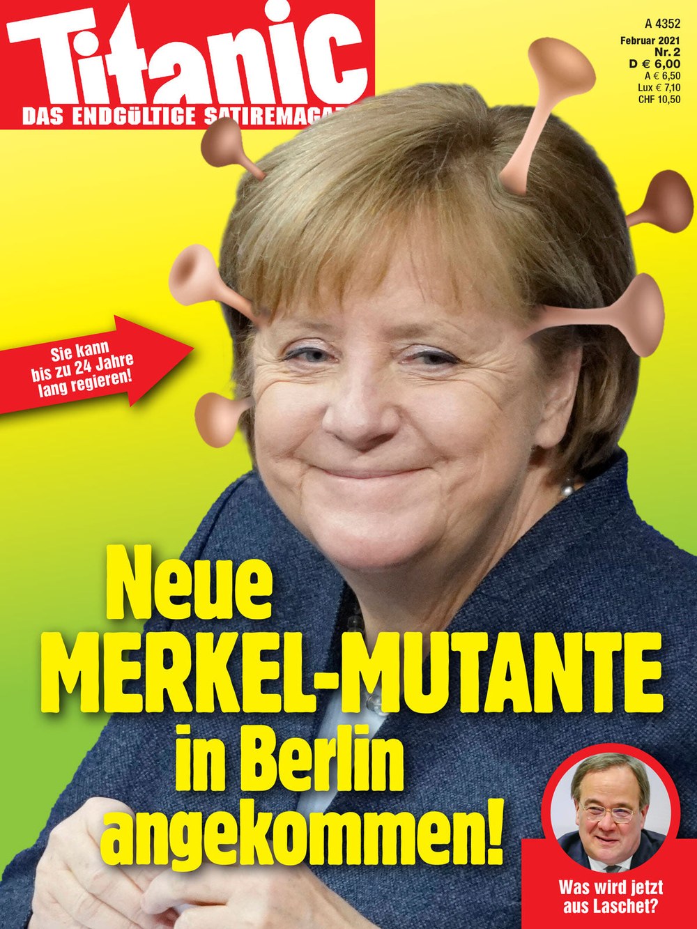 Titanic Magazin Deutschland 2021-02 Angela Merkel Armin Laschet