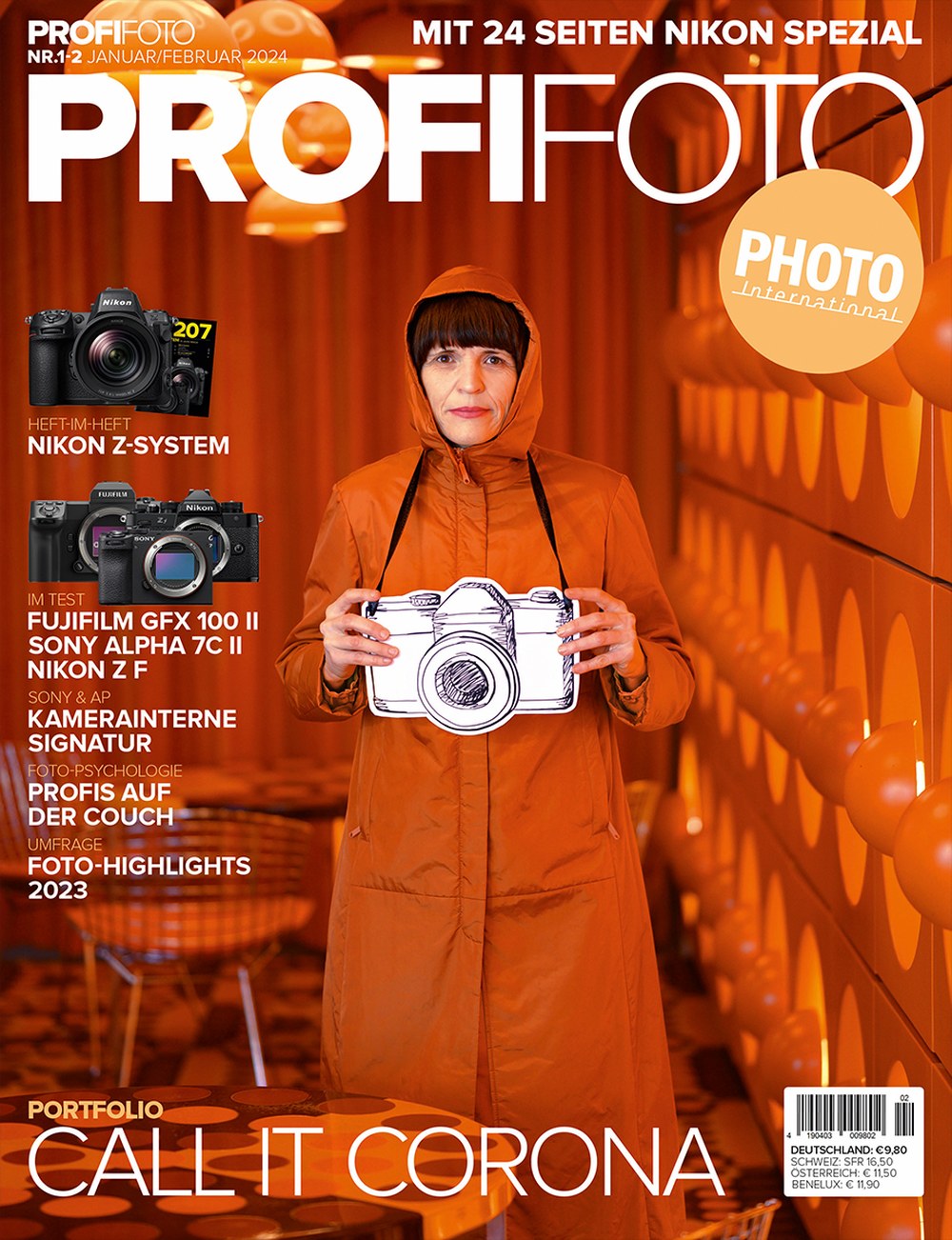 ProfiFoto Magazin Deutschland 2024-02 Nikon Z-System Fujifilm GFX 100 II Sony Alpha 7C II