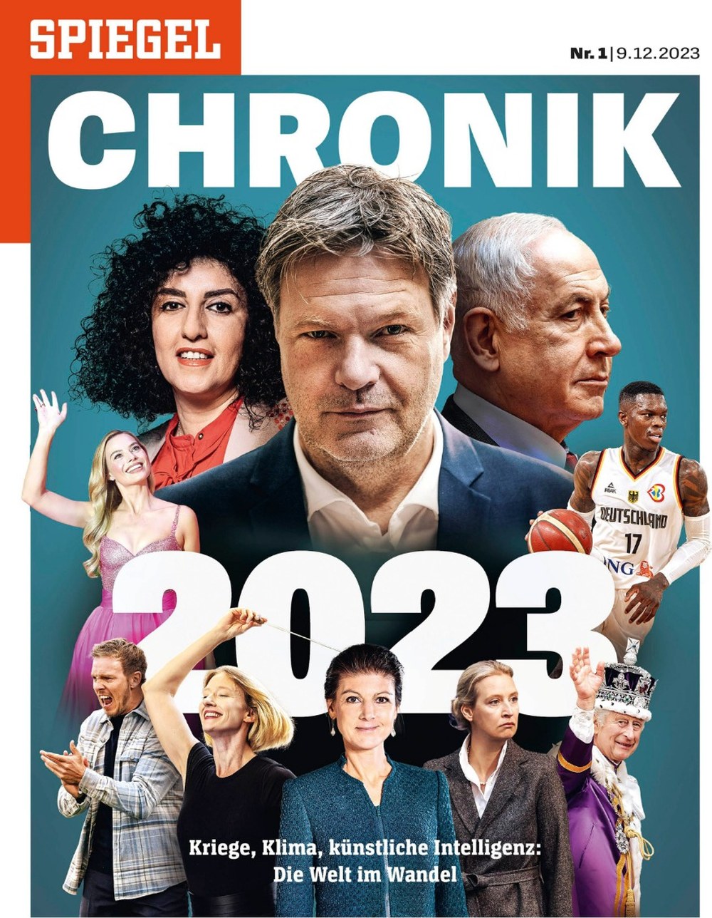 Spiegel Magazin DVD Deutschland 2023-01 Robert Habeck Benjamin Netanyahu Sahra Wagenknecht King Charles III Dennis Schröder