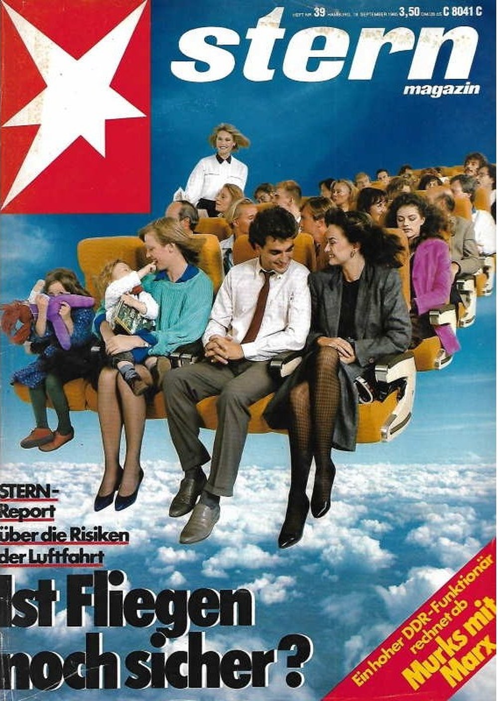 Stern Magazin Deutschland 1985-39 Flugsicherheit Luftfahrt Risiken