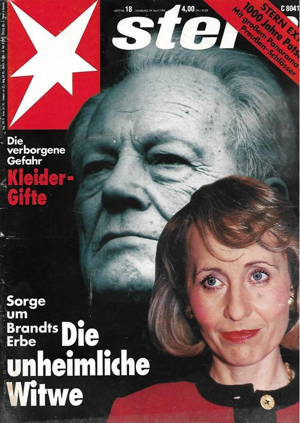 Stern Magazin Deutschland 1993-18 Brigitte Seebacher-Brandt Willy Brandt