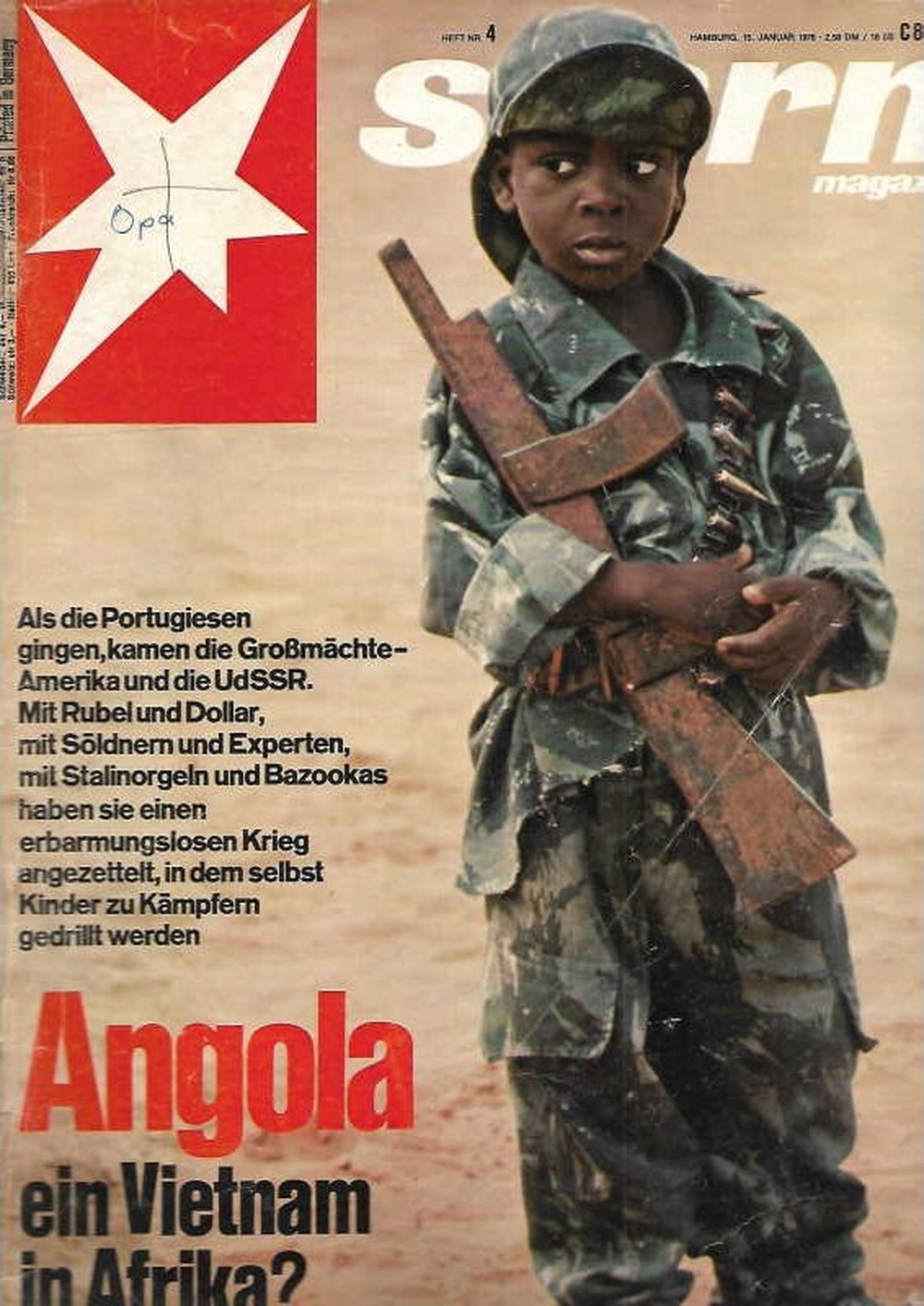 Stern Magazin Deutschland 1976-04 Angola Bürgerkrieg Kindersoldaten