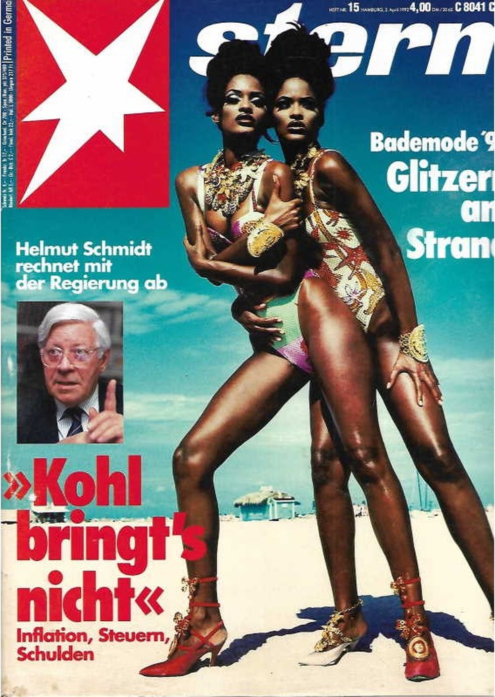 Stern Magazin Deutschland 1992-15 Helmut Schmidt Helmut Kohl