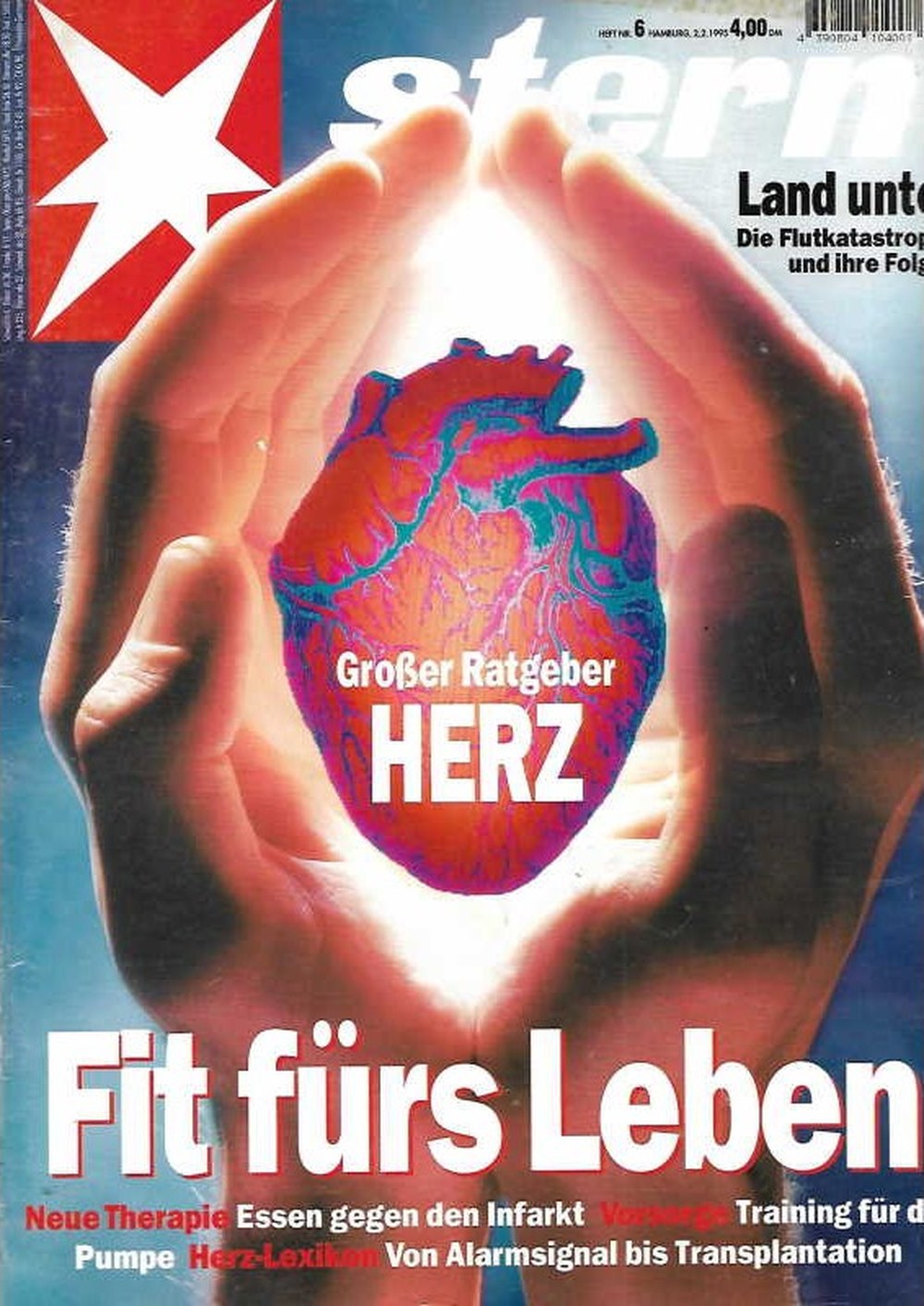 Stern Magazin Deutschland 1995-06 Herz Herzgesundheit Infarkt