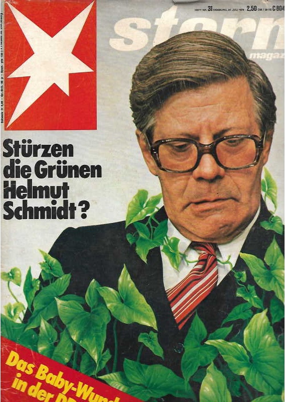 Stern Magazin Deutschland 1978-31 Helmut Schmidt Die Grünen