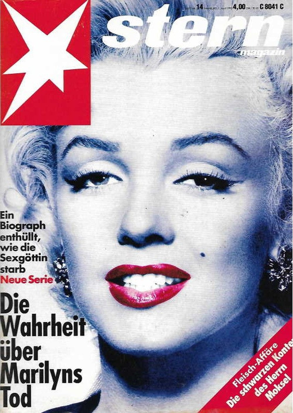 Stern Magazin Deutschland 1993-14 Marilyn Monroe