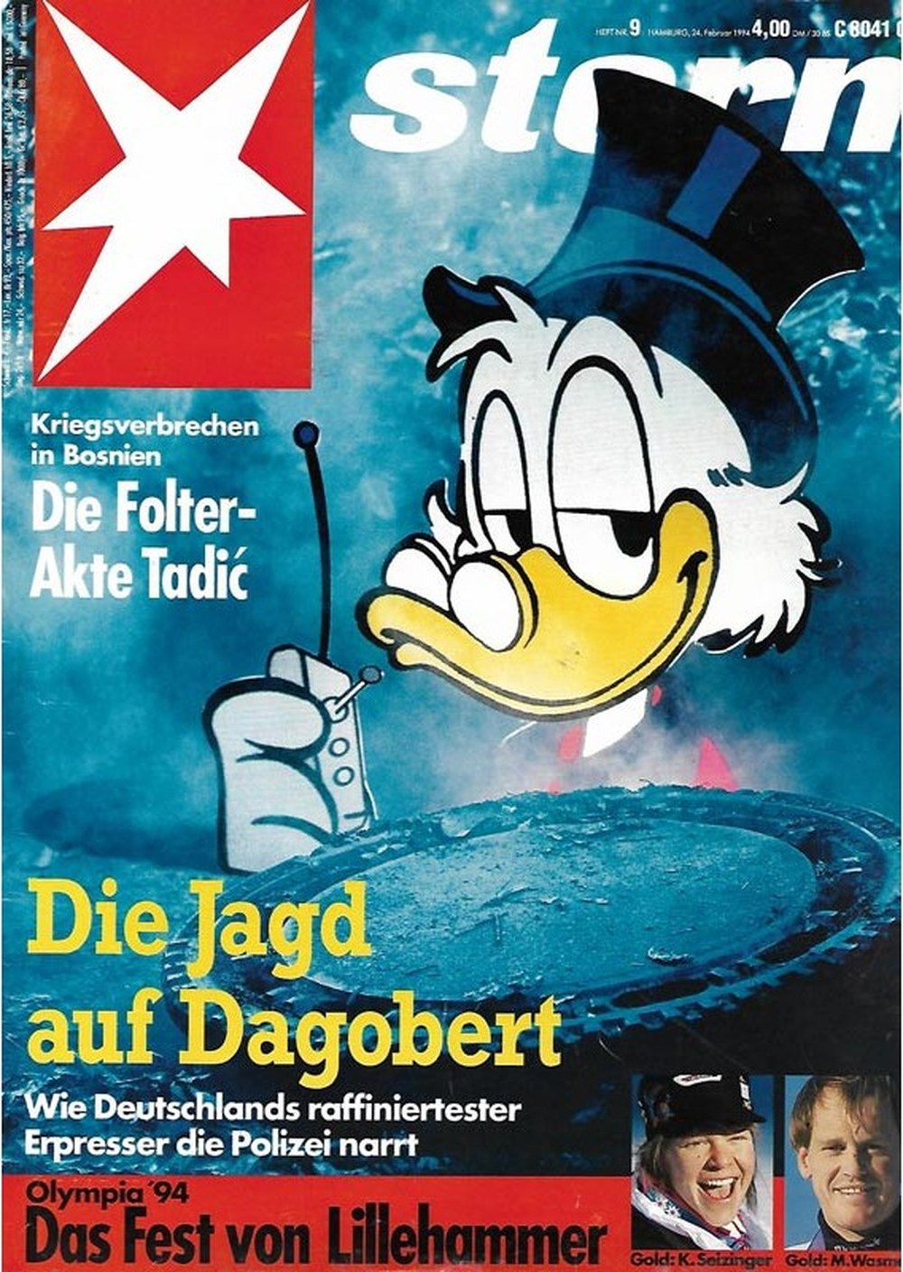 Stern Magazin Deutschland 1994-09 Scrooge McDuck Katja Seizinger Markus Wasmeier Duško Tadić