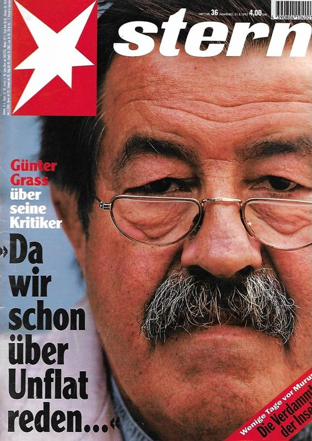 Stern Magazin Deutschland 1995-36 Günter Grass