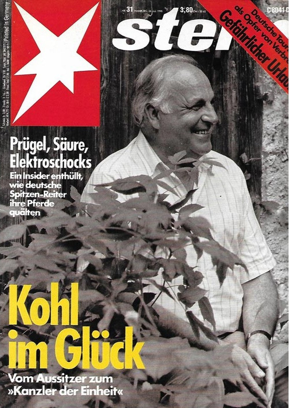 Stern Magazin Deutschland 1990-31 Helmut Kohl