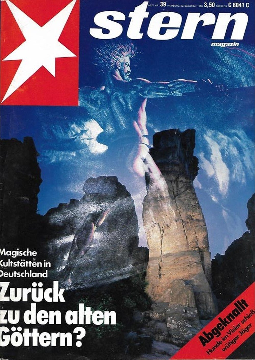 Stern Magazin Deutschland 1988-39 Magische Kultstätten Deutschland Alte Götter