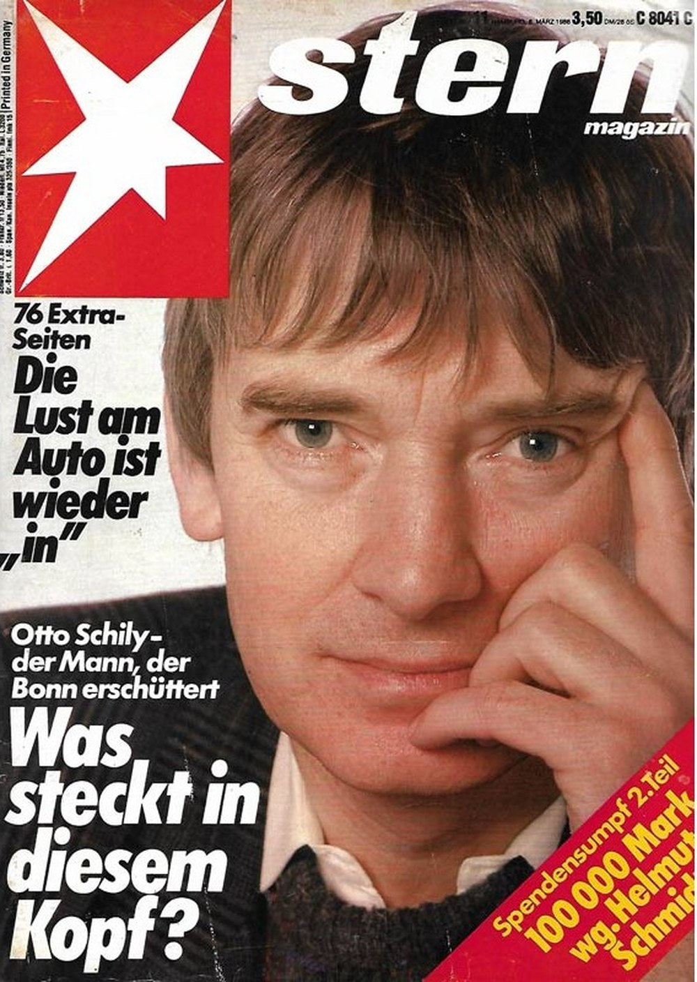 Stern Magazin Deutschland 1986-11 Otto Schily Helmut Schmidt