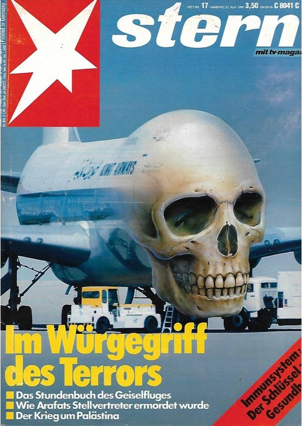 Stern Magazin Deutschland 1988-17 Yasser Arafat