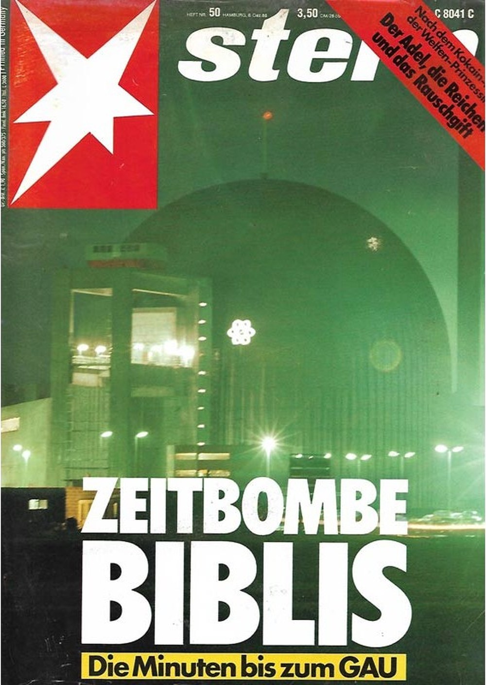 Stern Magazin Deutschland 1988-50 Zeitbombe Biblis Kernkraftwerk