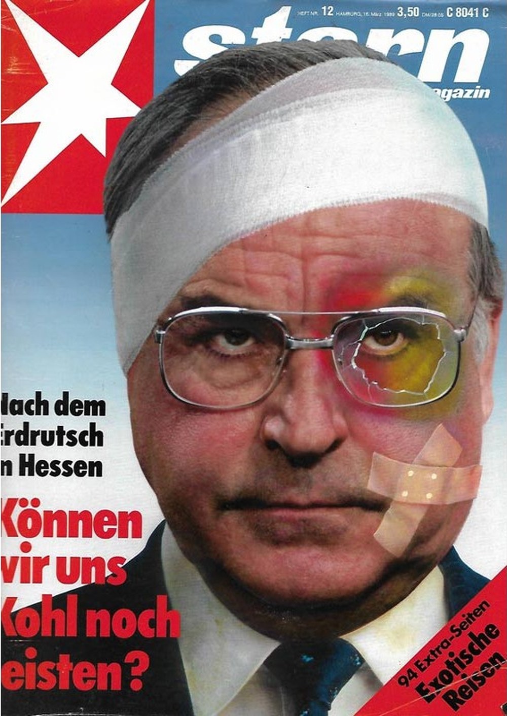 Stern Magazin Deutschland 1989-12 Helmut Kohl