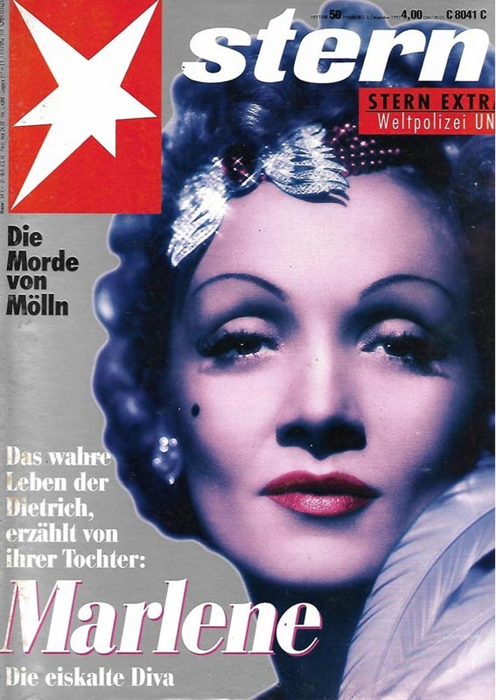 Stern Magazin Deutschland 1992-50 Marlene Dietrich