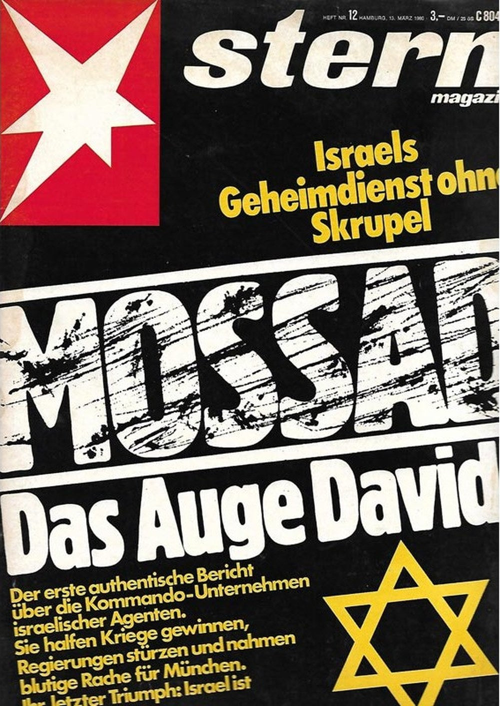 Stern Magazin Deutschland 1980-12 Mossad