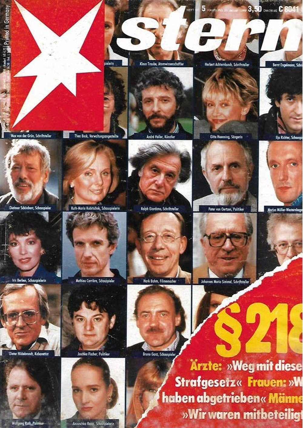 Stern Magazin Deutschland 1989-05 Klaus Traube Herbert Achternbusch Bernd Engelmann Max Von Der Grün Theo Bock