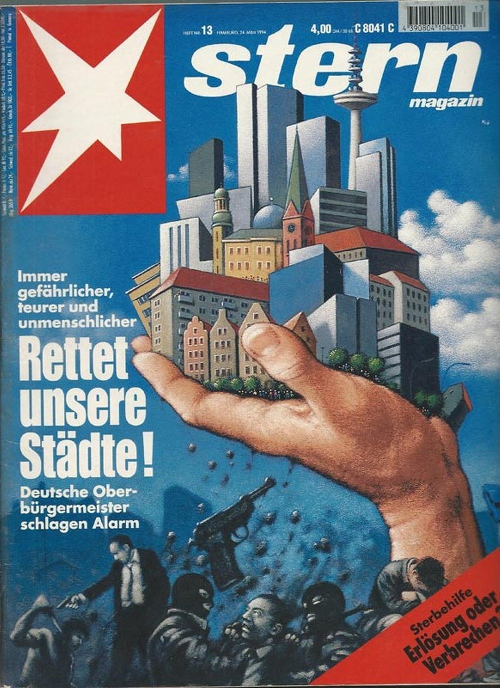 Stern Magazin Deutschland 1994-13 Stadtentwicklung Urbanisierung Oberbürgermeister