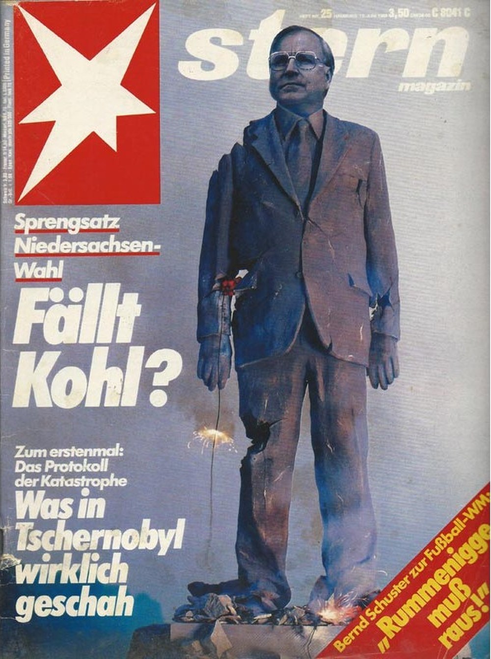 Stern Magazin Deutschland 1986-25 Helmut Kohl Bernd Schuster Karl-Heinz Rummenigge