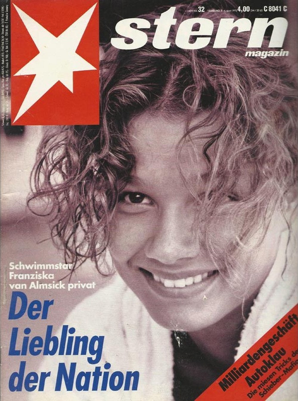 Stern Magazin Deutschland 1993-32 Franziska Van Almsick