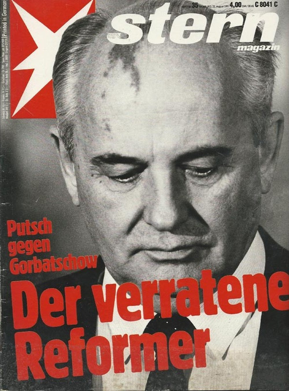 Stern Magazin Deutschland 1991-35 Mikhail Gorbachev