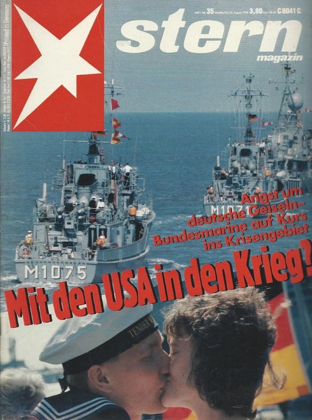 Stern Magazin Deutschland 1990-35 Golfkrieg Bundesmarine Deutsche Geiseln