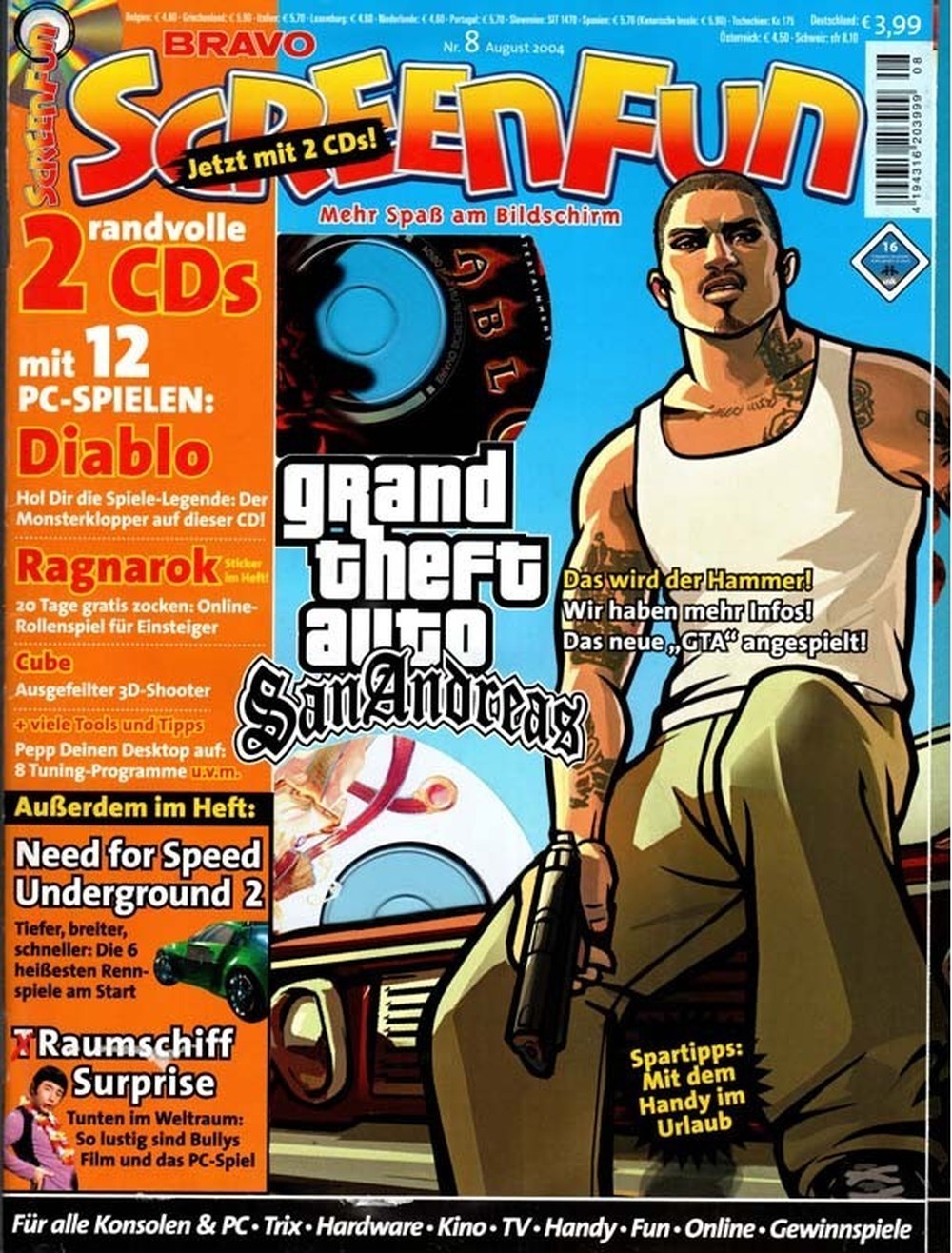 Bravo Screenfun Magazin Deutschland 2004-08 CJ (Carl Johnson)