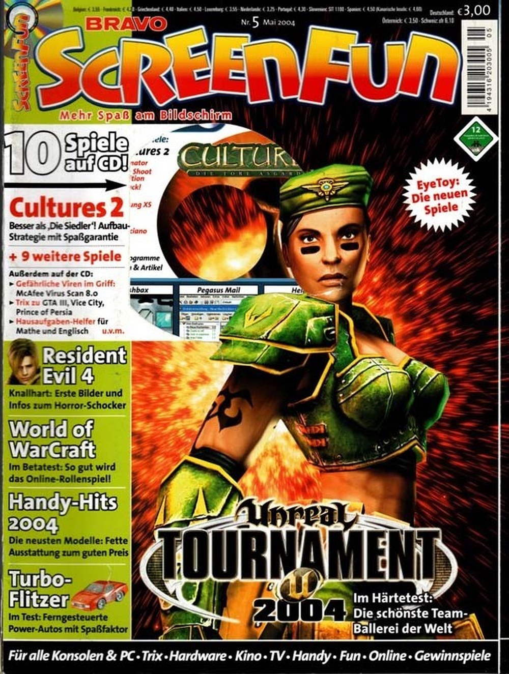 Bravo Screenfun Magazin Deutschland 2004-05 Unreal Tournament 2004