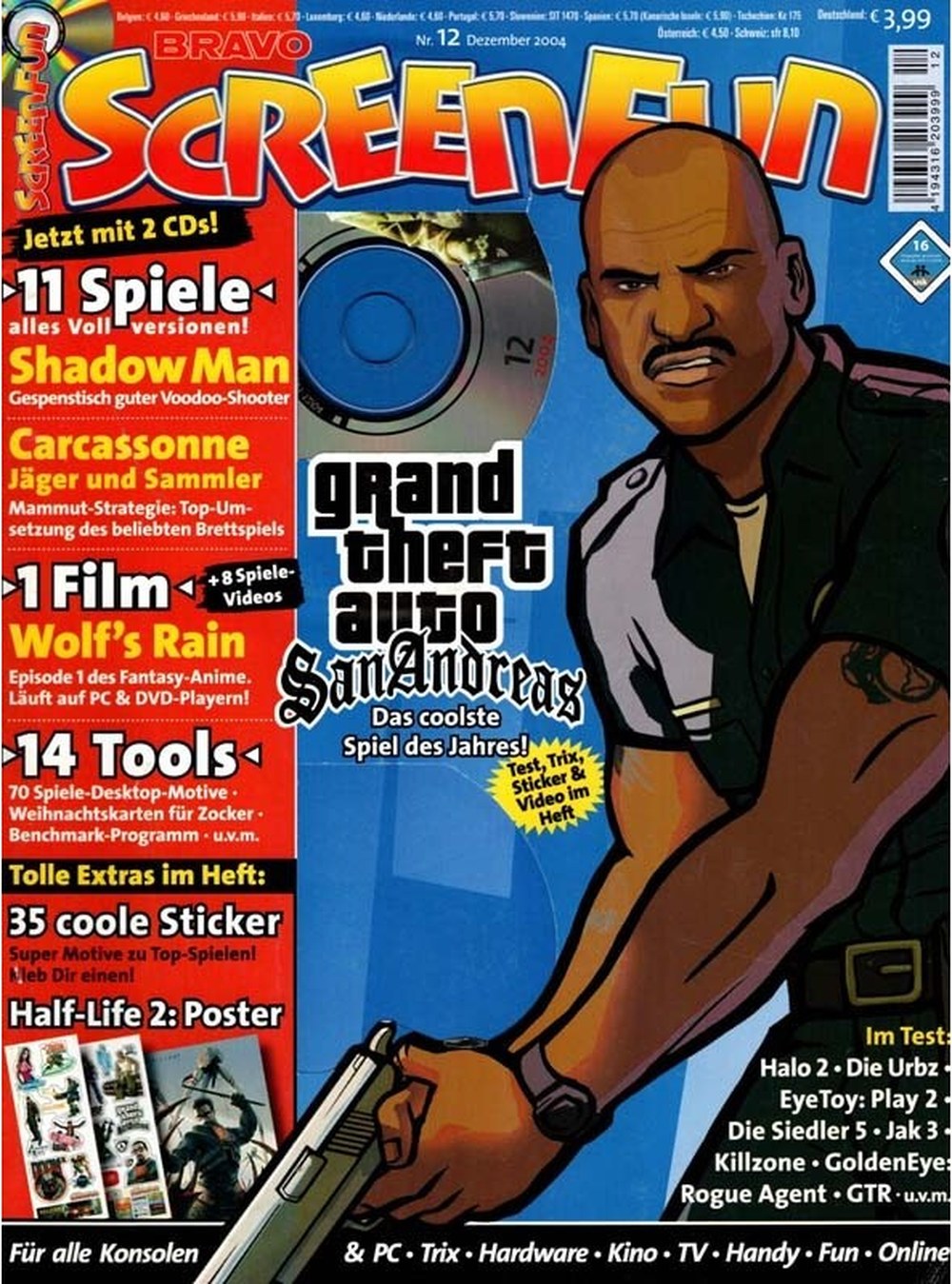 Bravo Screenfun Magazin Deutschland 2004-12 Carl Johnson