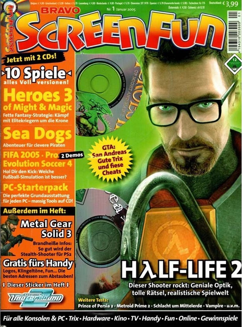 Bravo Screenfun Magazin Deutschland 2005-01 Gordon Freeman