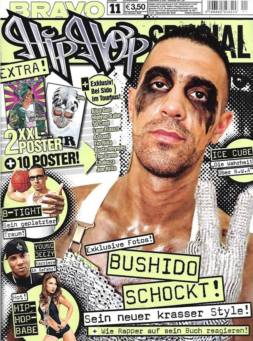 Bravo Hip Hop Magazin Deutschland 2008-11 Bushido B-Tight Lil Wayne Young Jeezy Sido