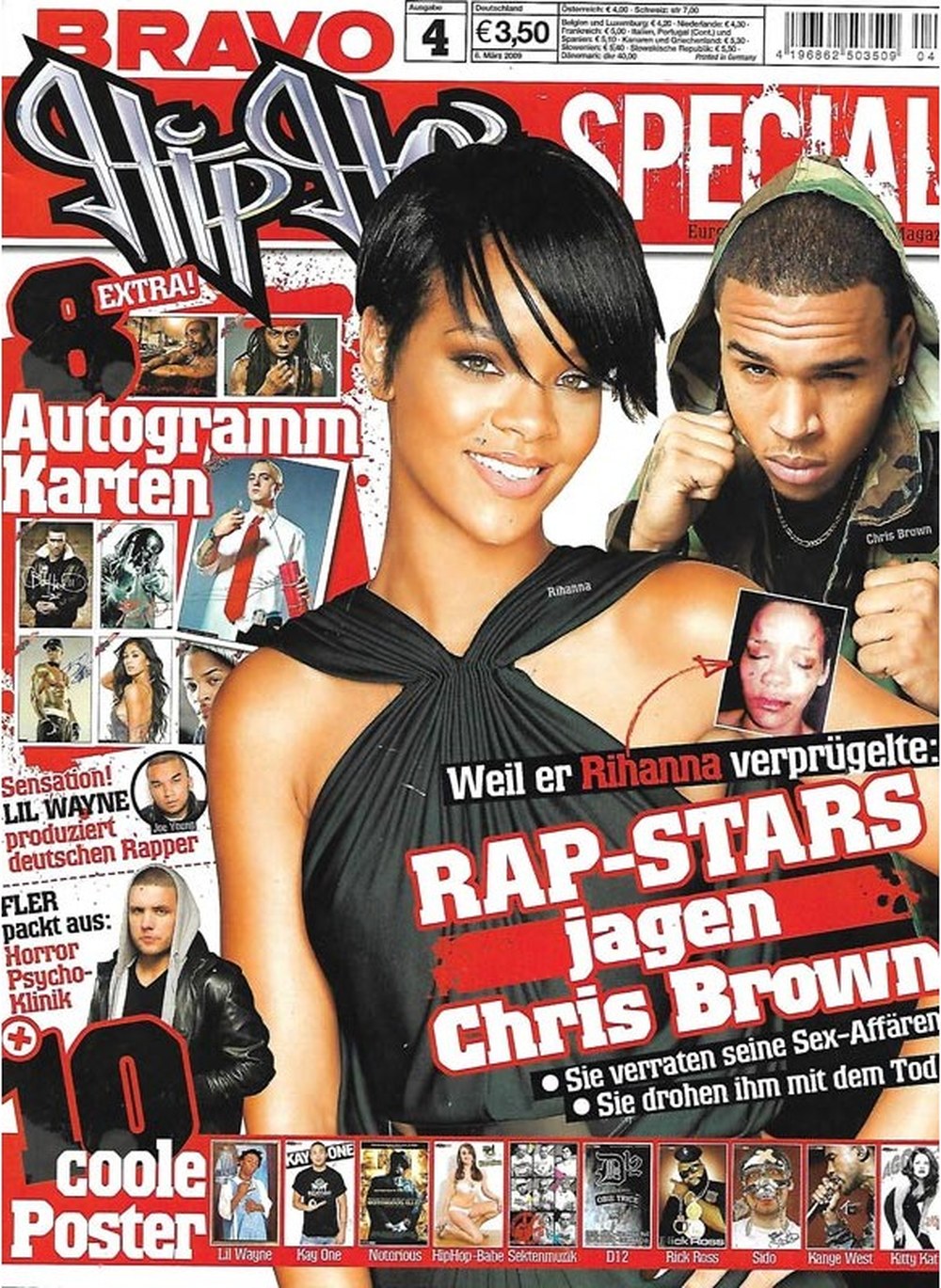 Bravo Hip Hop Magazin Deutschland 2009-04 Rihanna Chris Brown Lil Wayne Fler Kay One