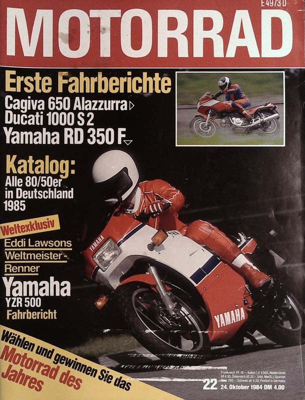 Motorrad Magazin Deutschland 1984-22 Eddie Lawson