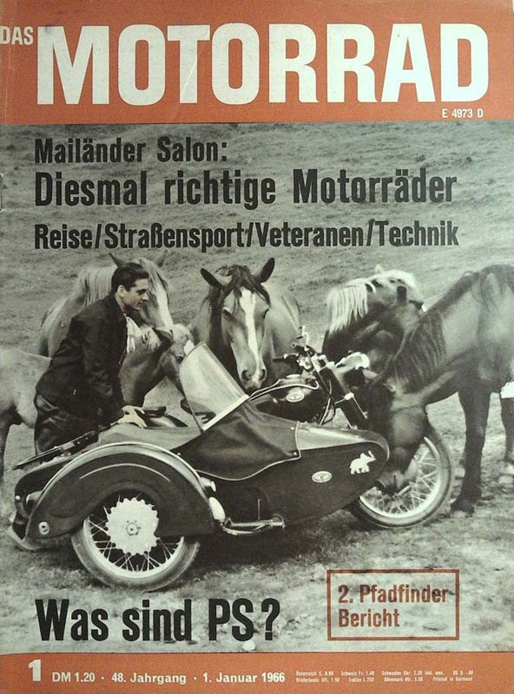 Motorrad Magazin Deutschland 1966-01 Milan Motorcycle Salon Straßensportmotorräder Vintage Motorräder
