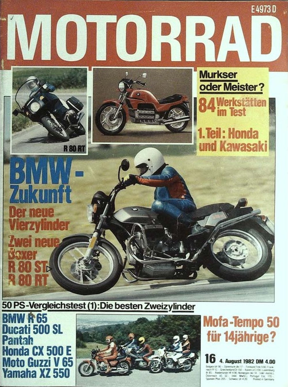 Motorrad Magazin Deutschland 1982-16 BMW Ducati Honda Kawasaki Moto Guzzi