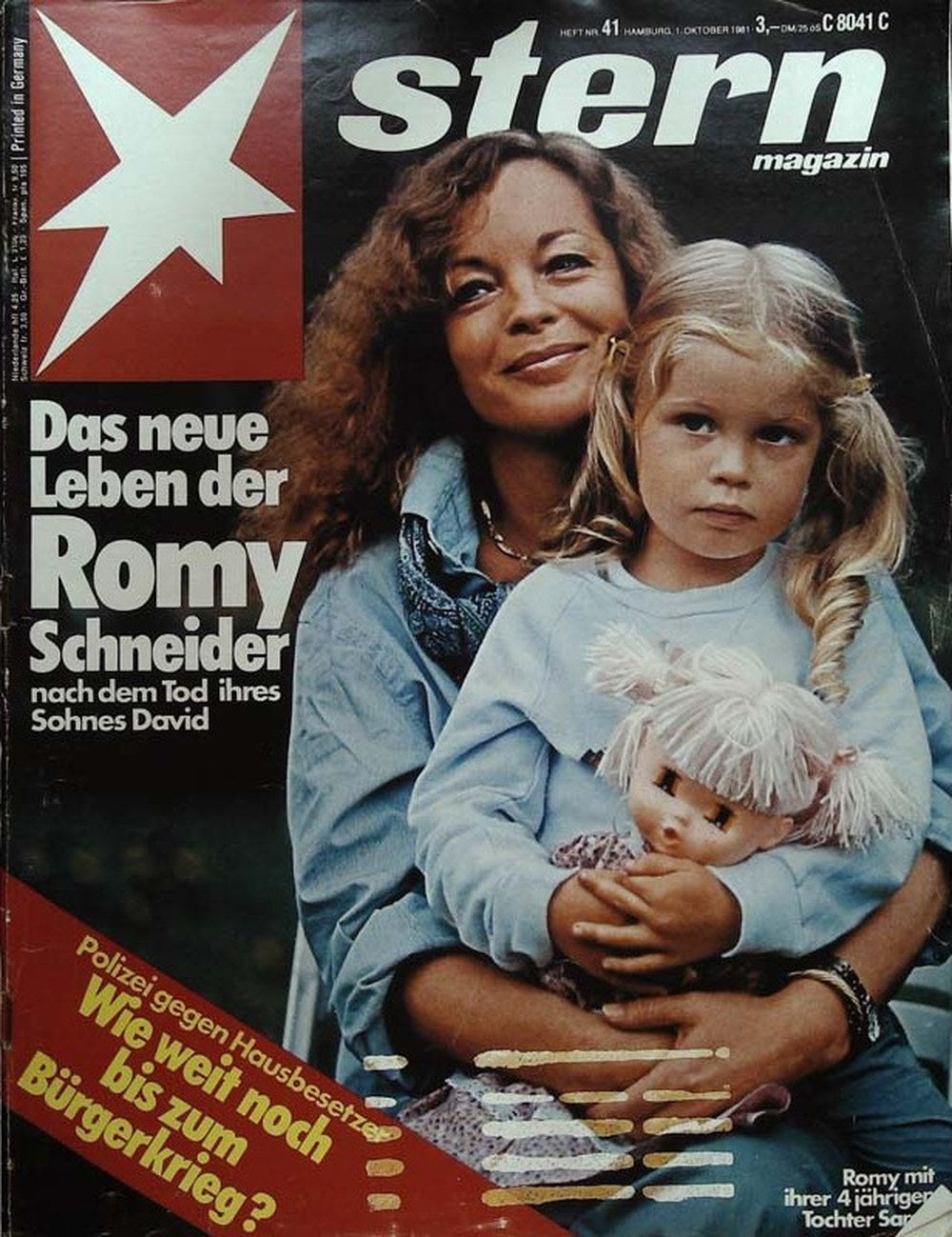 Stern Magazin Deutschland 1981-41 Romy Schneider