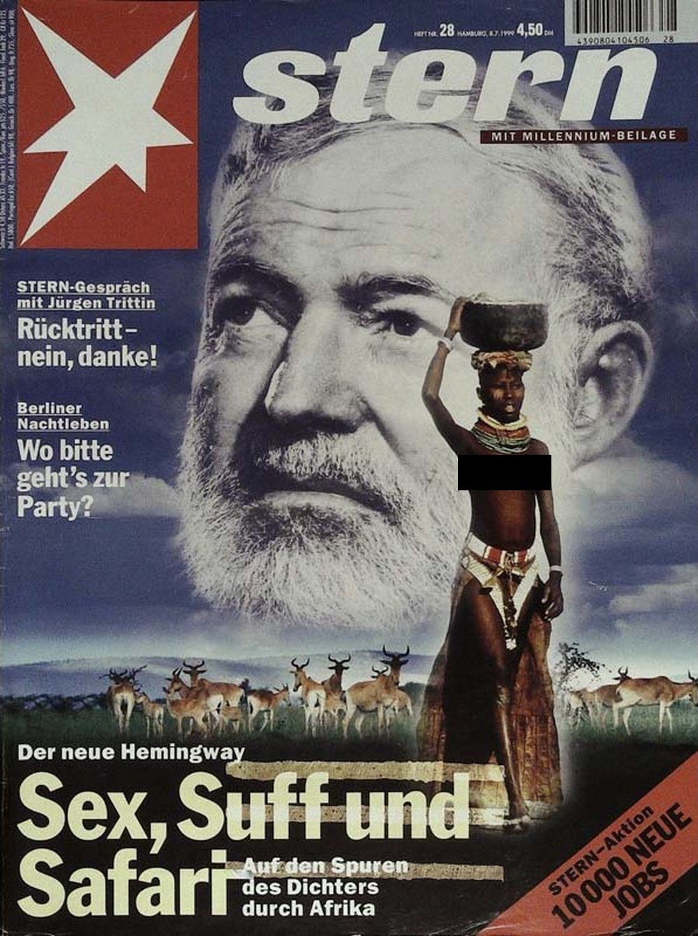 Stern Magazin Deutschland 1999-28 Ernest Hemingway Jürgen Trittin