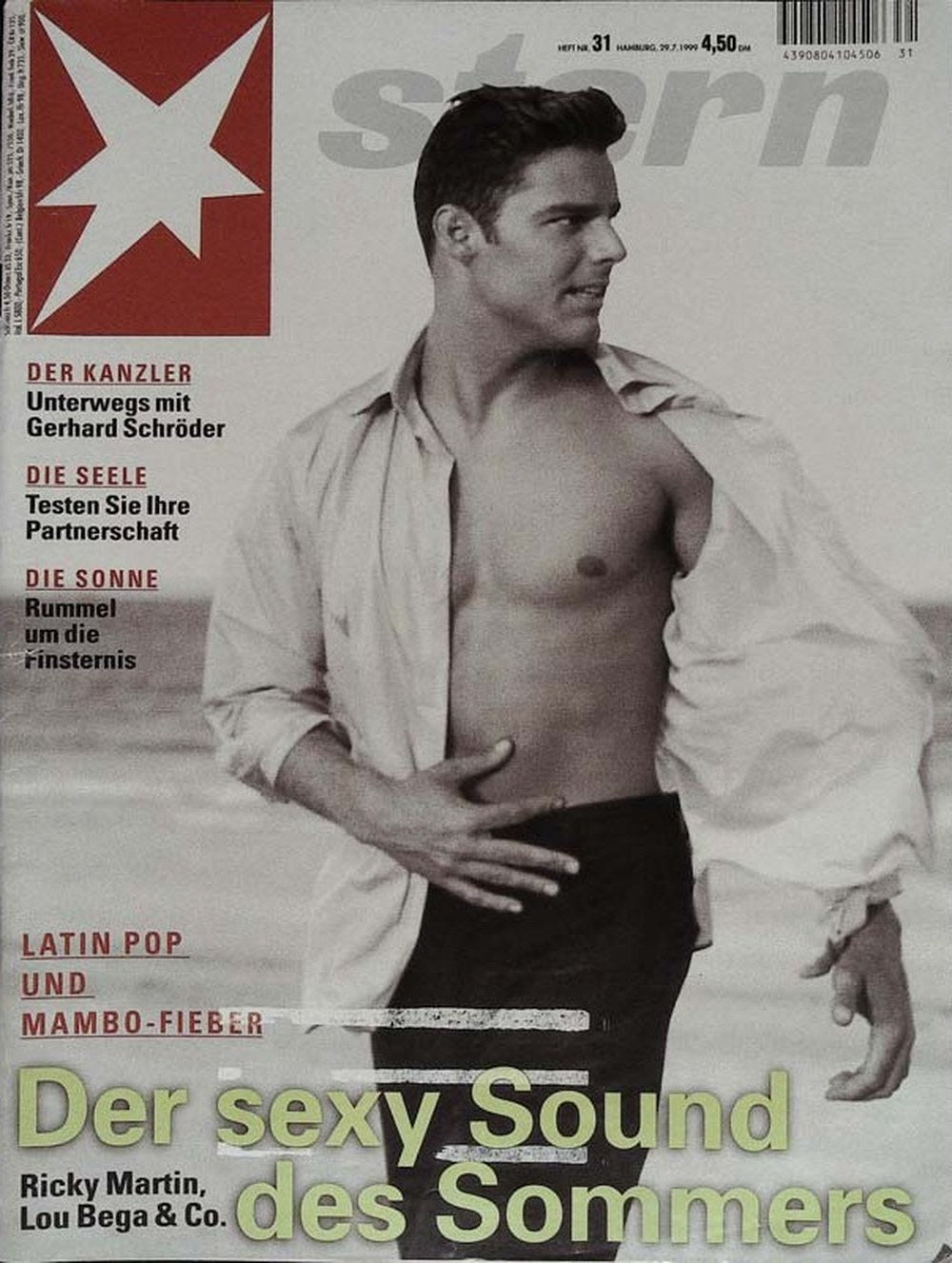 Stern Magazin Deutschland 1999-31 Ricky Martin Lou Bega Gerhard Schröder