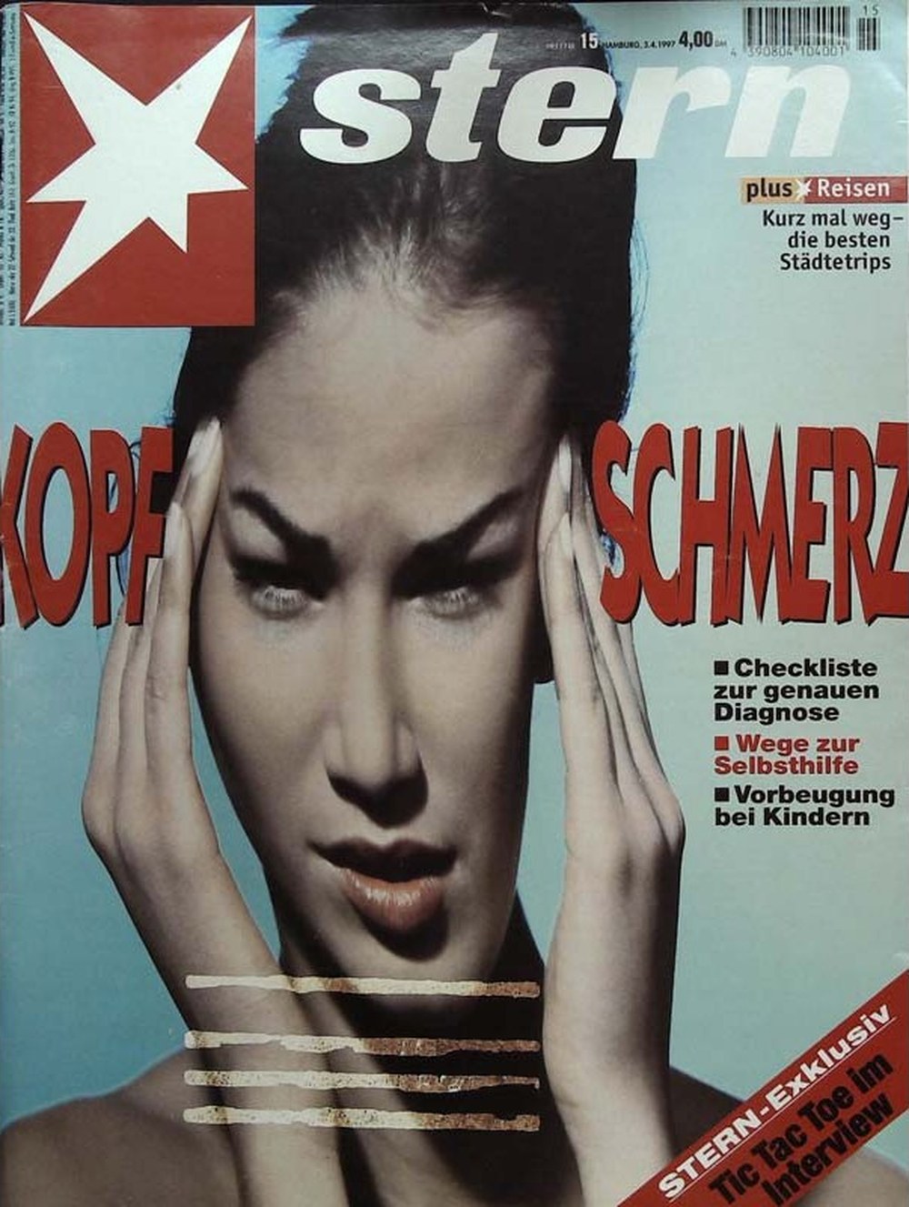 Stern Magazin Deutschland 1997-15 Tic Tac Toe