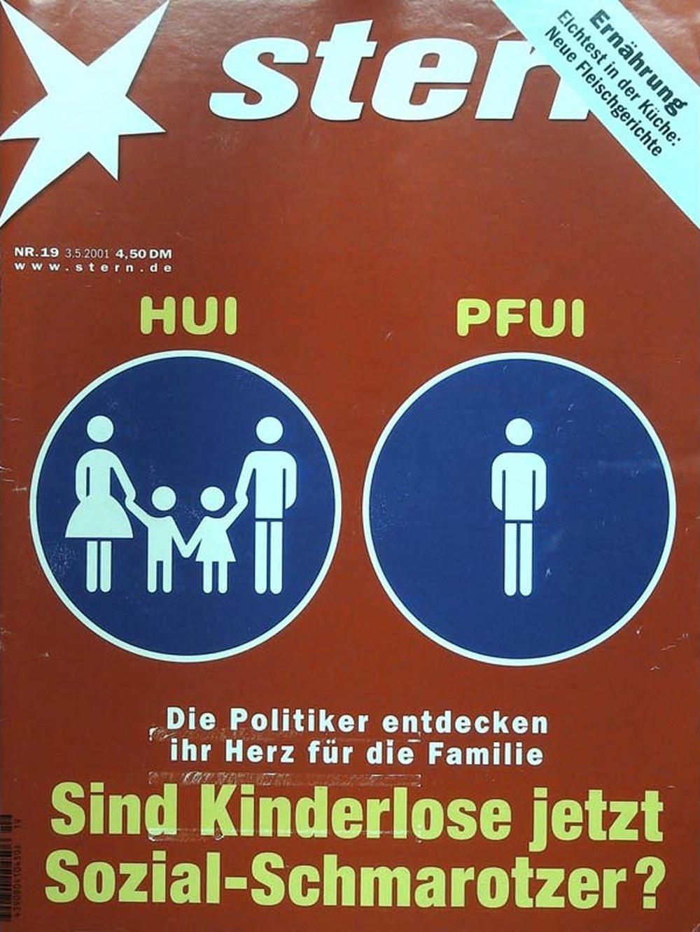 Stern Magazin Deutschland 2001-19 Familienpolitik Kinderlose Und Sozialstaat Demografie