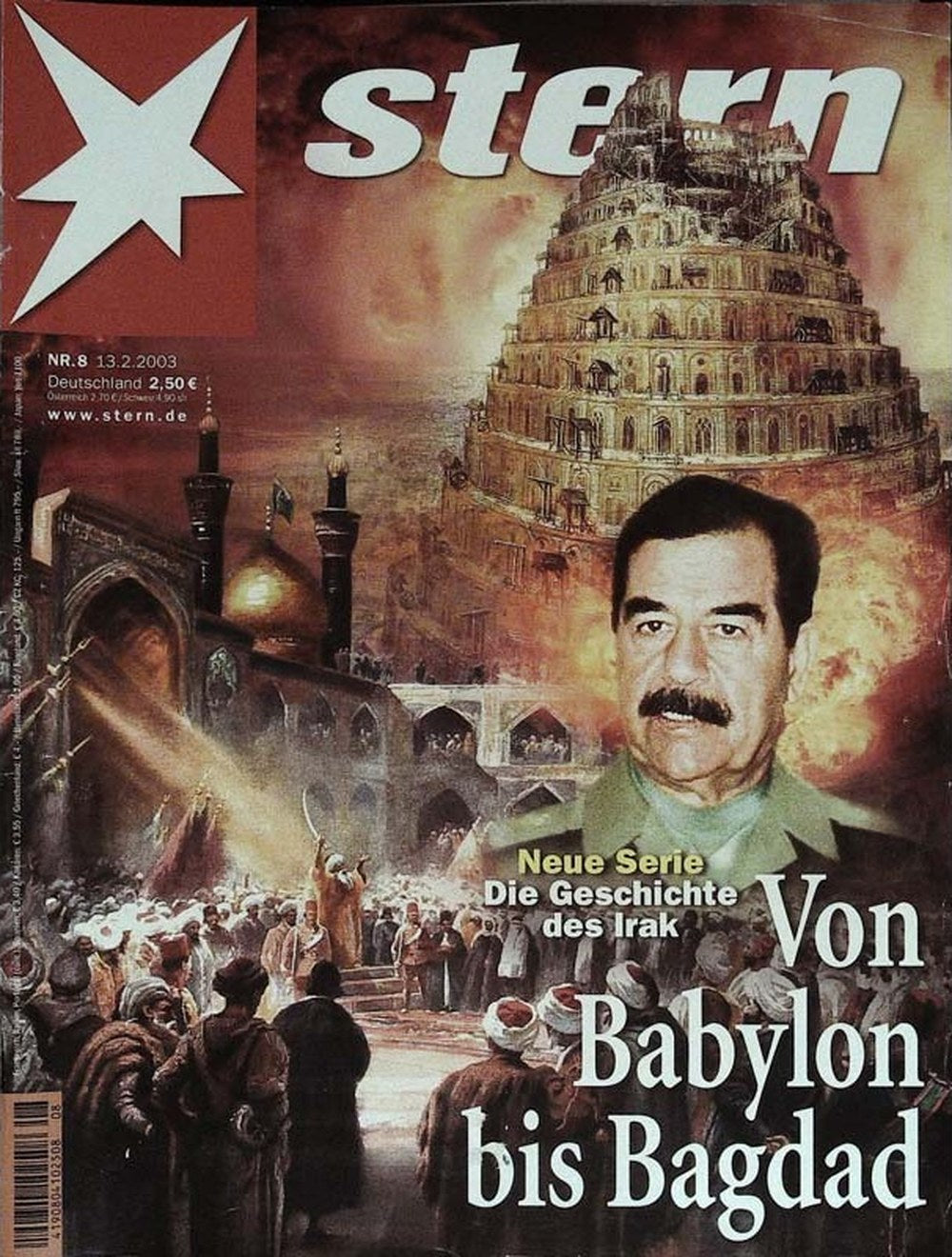Stern Magazin Deutschland 2003-08 Saddam Hussein