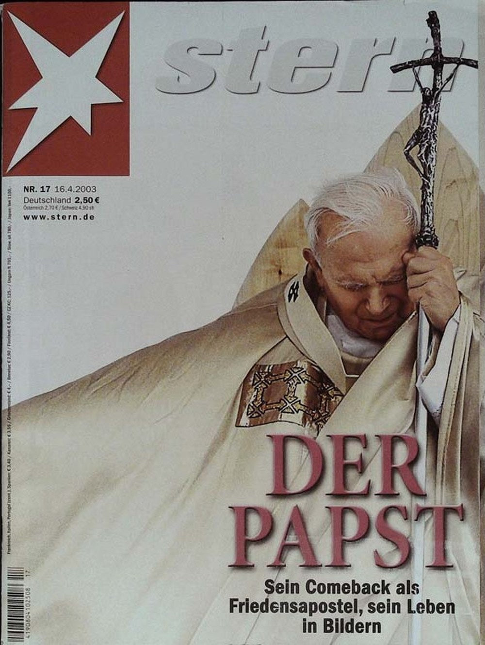 Stern Magazin Deutschland 2003-17 Pope John Paul II