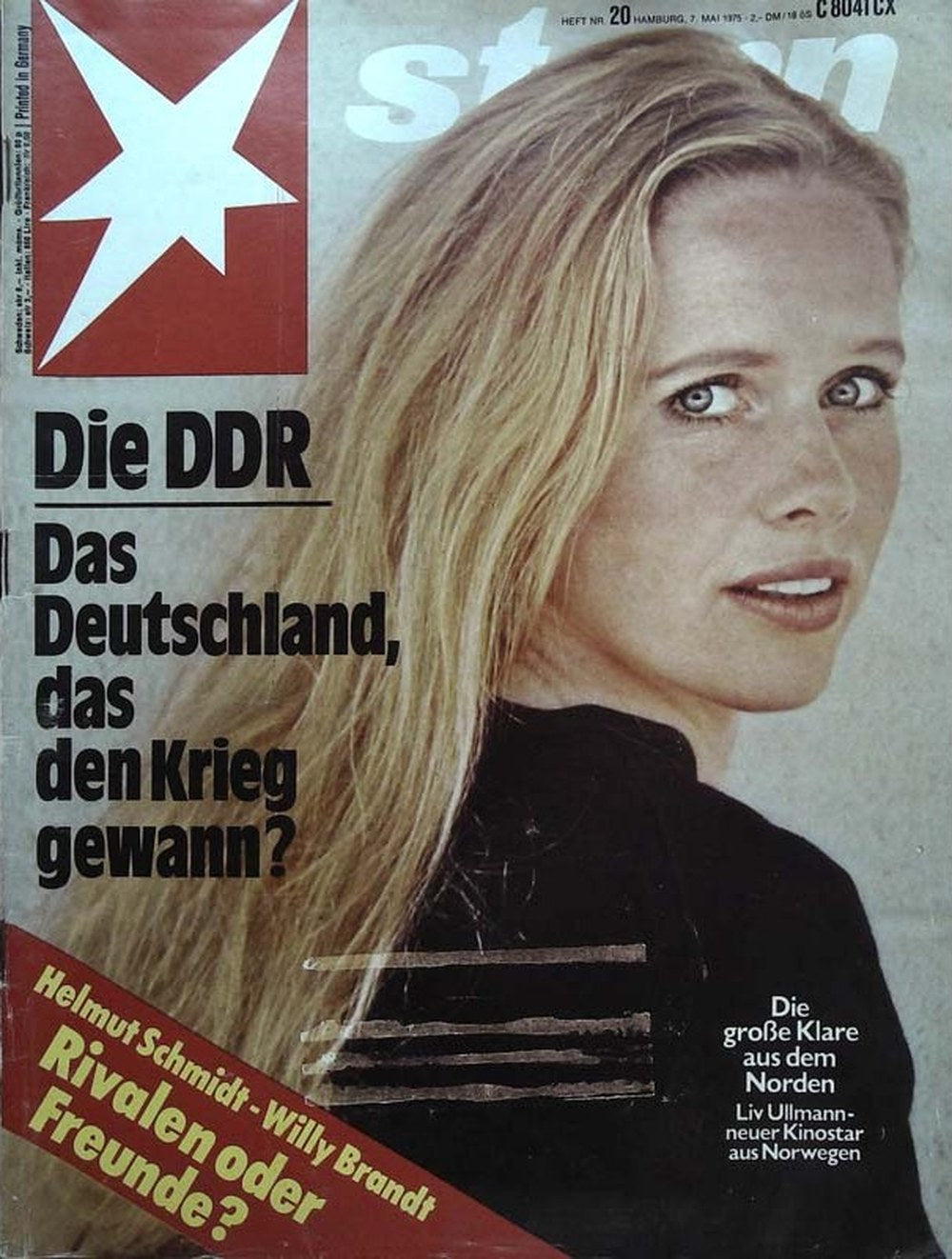 Stern Magazin Deutschland 1975-20 Liv Ullmann Helmut Schmidt Willy Brandt